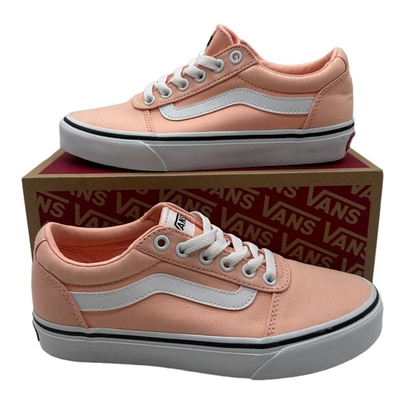 VANS Ward Canvas Shoes Women's Size 6 Tropical Peach Sneakers Skate Low Tops NIB - Picture 1 of 8